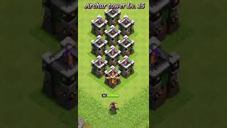 All Archar tower vs Queen 👑 Clash of Clans [upl. by Eenaej272]