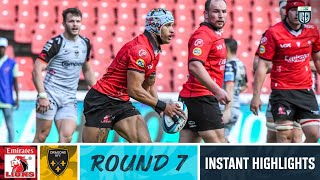 Emirates Lions v Dragons RFC  Instant Highlights  Round 7  URC 202324 [upl. by Cloris355]