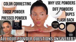 ALL YOUR POWDER QUESTIONS ANSWERED WHY POWDER DOES IT HELP NEED IT TYPES LOOSE VS PRESSED  MJ [upl. by Rattan671]