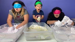 Gabe CHEATED Blindfolded Slime Challenge [upl. by Katalin]