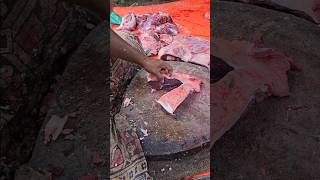 Excellent deshi red ox meat amp bone fastest cutting skill by expert butcher in bd [upl. by Eadahc634]