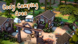 Cozy Campsite  The Sims 4 Speed Build [upl. by Ahasuerus]