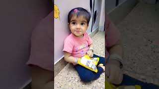 Kabutar sai dargai😂cutebaby alyana pigeonkabootar shocking ytshortsvideobabyshortslike [upl. by Kreis275]