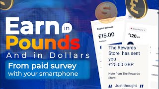 How To Earn In Pounds amp Dollars From Paid Surveys [upl. by Christoph609]