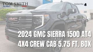 2024 GMC SIERRA 1500 AT4 4X4 CREW CAB 575 FT BOX [upl. by Sidnee235]