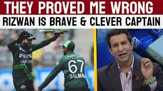 Rizwan Is Clever amp Brave Captain  Wasim Akram’s Reaction On Pakistan’s Historical Victory [upl. by Shayla]