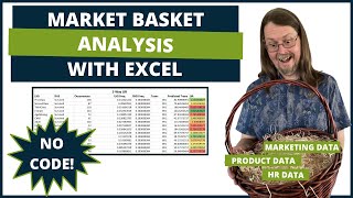 Market Basket Analysis Association Rule Mining With Excel [upl. by Maighdlin]