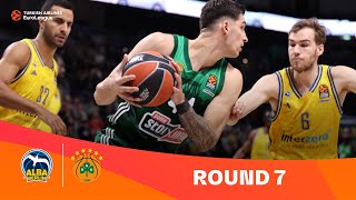 ALBAPanathinaikos Athens  Round 7 Highlights  202324 Turkish Airlines EuroLeague [upl. by Ardnola]