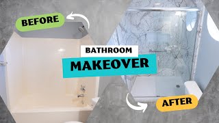 BATHROOM MAKEOVER  One Day Install [upl. by Jeffries659]