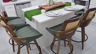 Set of 4 Counter Height Bar Stools Elevate Your Space with Style from Amazon [upl. by Analaf]