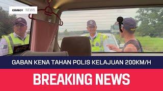 Balik Kemaman gaban kena tahan polis kelajuan melebihi 200 kmh [upl. by Sadoff750]