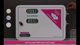 Sanitary Napkin Vending Machine  Manual  Make in India [upl. by Suivatal]