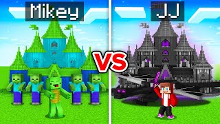 Mikey ZOMBIE Kingdom vs JJ DRAGON Kingdom in Minecraft Maizen [upl. by Haakon]