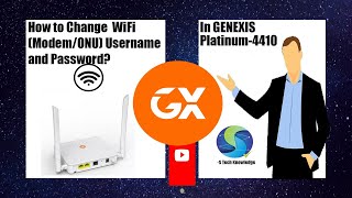 Change WiFi Password  GENEXIS Platinum4410 [upl. by Shanly886]