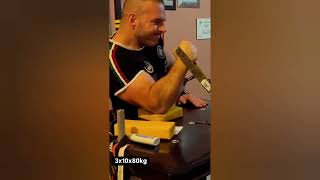 Ermes Gasparini brachioradialis 80kg x 10 [upl. by Carlotta61]