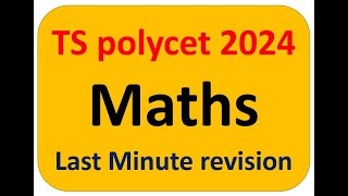 Maths LMR polytechnic entrance exam preparation 2024 polycet coaching classes in telugu 2024 [upl. by Nalla]