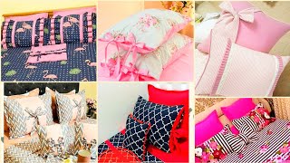 Beautiful Designer Printed Frilly Bedsheets Blanket And Pellow Cushion ideas [upl. by Leira]