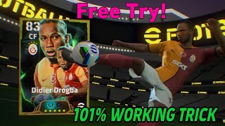 Trick to get 101 rated Drogba from Daily Game in eFootball 2025  101 Working Trick [upl. by Nois]