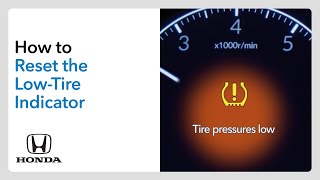 How to Reset the Tire Pressure Indicator [upl. by Onairpic]