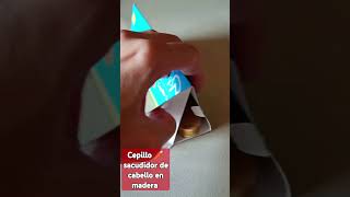 Cepillo 🪥 sacudidor de cabello en madera [upl. by Nyledaj]