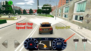 Ferrari Car Top Speed Test  Full Speed  Real driving game  Ferrari Car racing  car ferrari [upl. by Atinid]