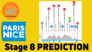 Paris Nice 2024 Stage 8  PREVIEW  FAVOURITES  PREDICTION [upl. by Ahsikyw150]