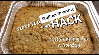 Stove Top Stuffing HACK  Quick amp Easy Cornbread Dressing [upl. by Smeaj]