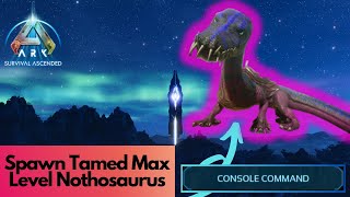 Tamed nothosaurus Spawn Command Ark Survival Ascended [upl. by Yenoh]