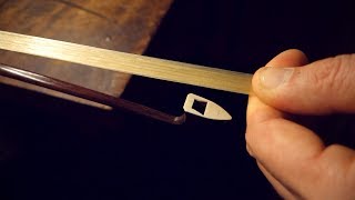 How to Rehair a Violin Bow  Part 4 of 4 Attaching the Hair to the Head HD [upl. by Lynden538]