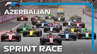 F2 Sprint Race Highlights  2024 Azerbaijan Grand Prix [upl. by Ynnel]