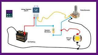 How To Wire A Potentiometer For Light Brightness Control Circuit Diagram [upl. by Duff863]