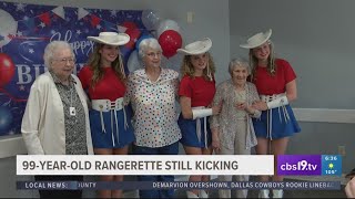 Oldest Kilgore Rangerette celebrates her 99th birthday with new drill team class [upl. by Yasui]