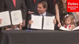 JUST IN Ron DeSantis Signs 3 Veterans MilitaryRelated Bills [upl. by Longo]