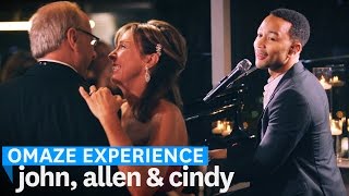 John Legend Sings at an Omaze Winner’s Wedding  Omaze Experience [upl. by Kane905]