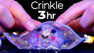 ASMR Crinkle Heaven for People Who Want to Fall Asleep Fast  3Hr No Talking [upl. by Aikaj]