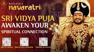 Sri Vidhya Navavarana Puja Unveiling the Cosmic Geometry navratri nithyananda [upl. by Egiarc]