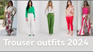 TRENDY TROUSERS OUTFITS 2024 [upl. by Eliseo464]