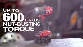 Milwaukee M18 FUEL Cordless MidTorque Impact Wrench with Friction Ring Kit 12in Drive 650 FtLb [upl. by Eirroc388]