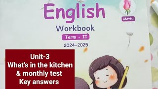 2nd std term2 mottu English workbook unit3 amp monthly test key answers202425 [upl. by Bohaty171]