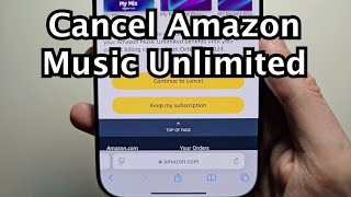 How to Cancel Amazon Music Unlimited Subscription [upl. by Enelehcim]