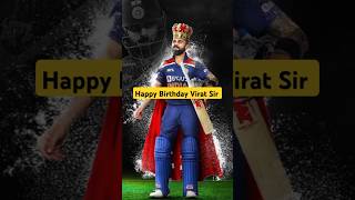 Happy Birthday Virat Sir 👑🎁🎇viratkohli happybirthday indiancricketer shorts birthdaywishes new [upl. by Ajoop]