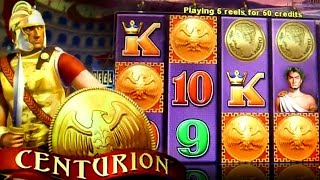 Centurion 1st Experience Play amp Live Bonus  5c Aristocrat Video Slots [upl. by Ycul]