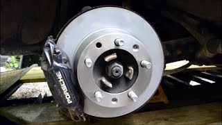 Rear Brake Rotor Replacement  Water Cooled Porsche  88 944 Turbo [upl. by Saleem]