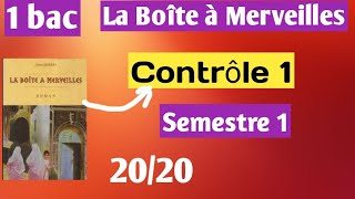 Contrôle 1 semestre 1 français 1bac [upl. by Bonne]