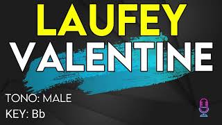 Laufey  Valentine  Karaoke Instrumental  Male [upl. by Aihsirt]