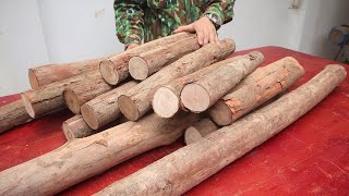 Absolute 10 Points For Infantryman DIY Woodworking Design  Great Tree Trunk Transformation Skills [upl. by Onit]