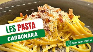 La VRAIE recette des pâtes CARBONARA  Sans crème ni lardons [upl. by Lanahtan77]