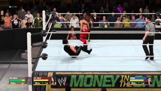 WWE The bella twins vs team Bad [upl. by Kappel]