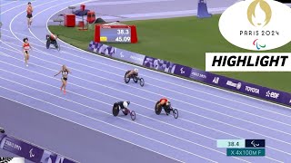 Peoples Republic of China Won Gold  Paralympic Athletics 4x100m Universal Relay Highlights [upl. by Richter]