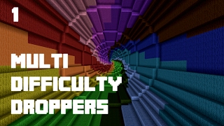 Multi Difficulty Droppers  Minecraft Dropper Map  1 [upl. by Nasho]